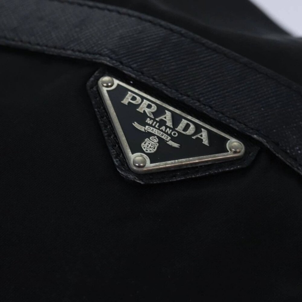 PRADA Backpack Nylon Black Silver Auth 85289 - Picture 10 of 16